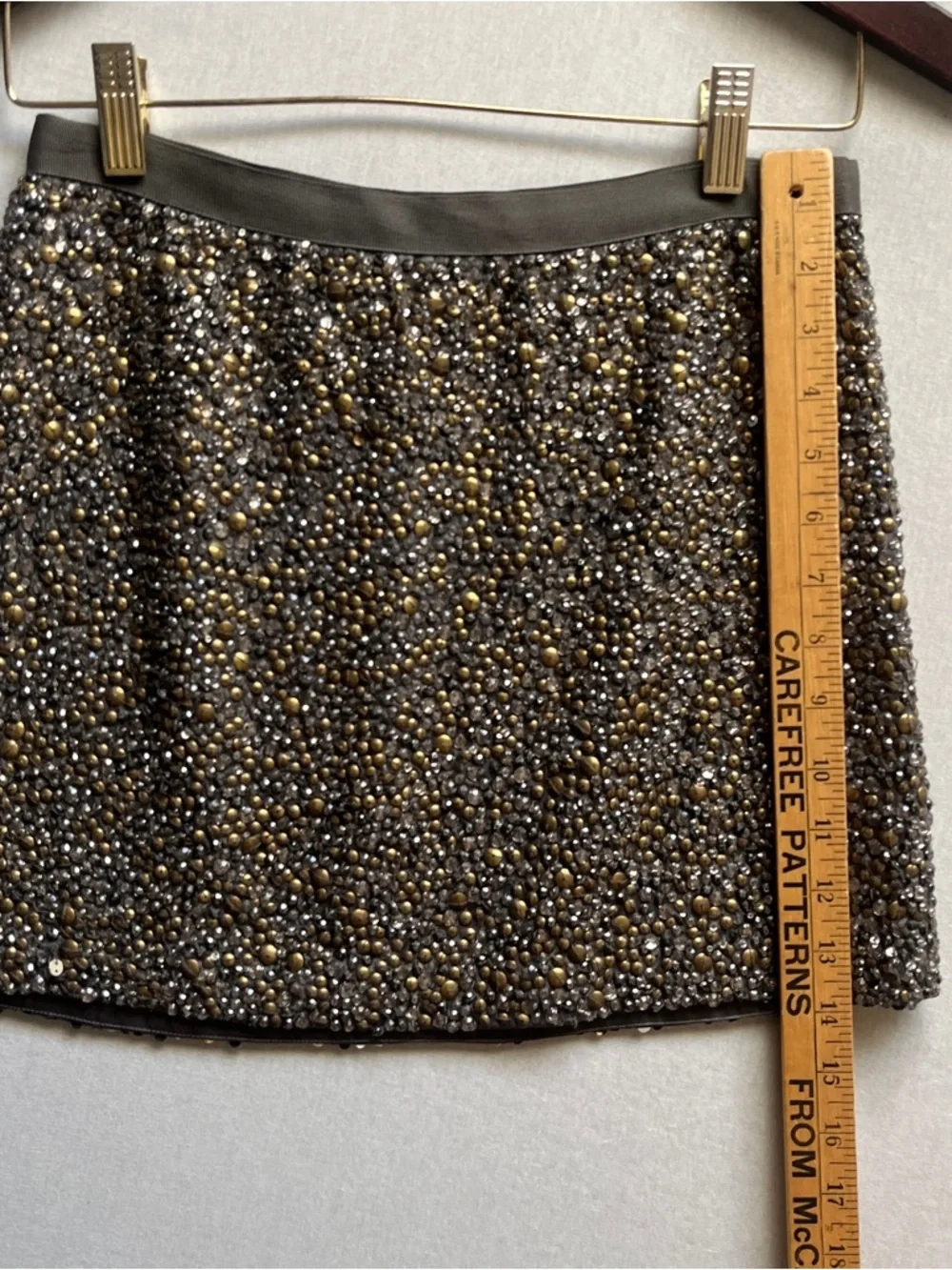 Haute Hippie Beaded Silk Mini Skirt Embellished XS - Picture 10 of 10